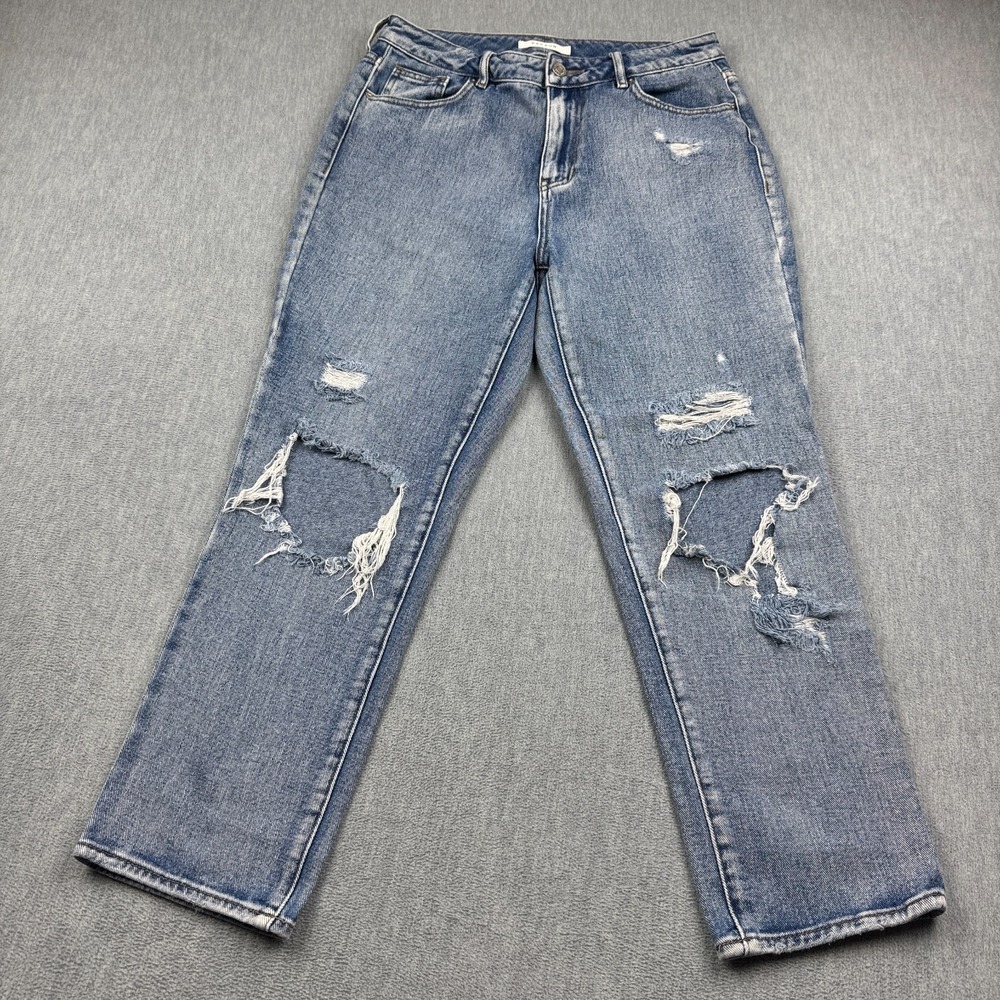 Pacsun Jeans Womens‎ 28 Blue Denim Skinny Mom Distressed Ripped Light Wash Pants